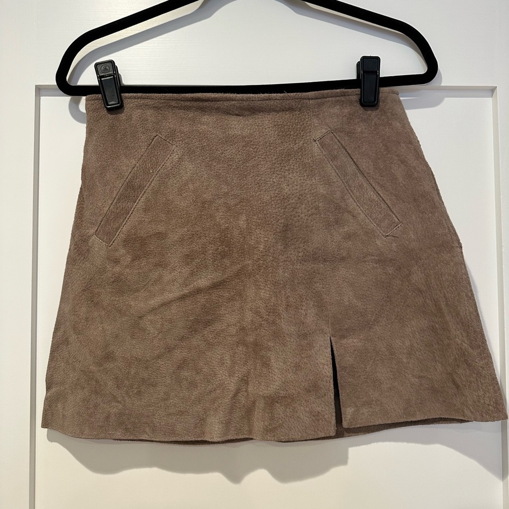 Blank NYC Leather Skirt